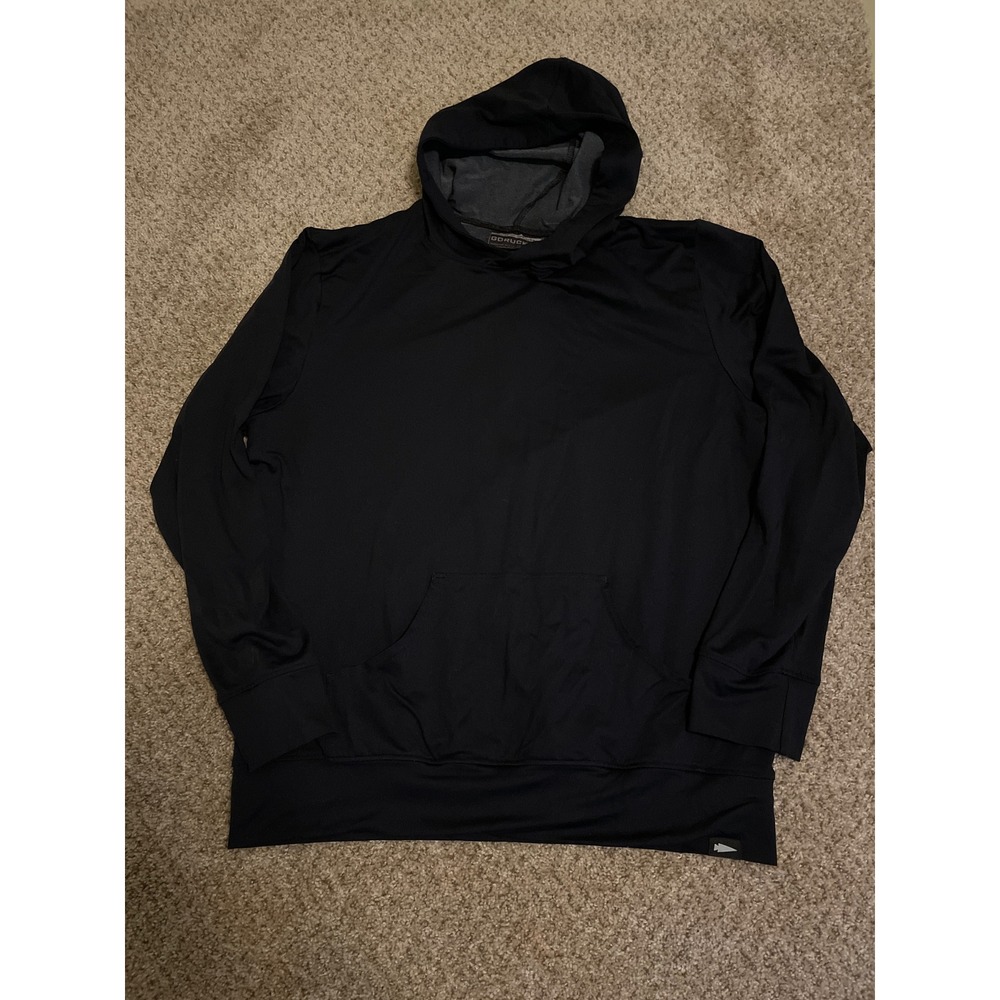 Goruck Men's Rucking Hoodie Medium Black Performance Lightweight Pullover USA